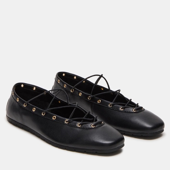 Steve Madden Pointe Leather Ballet Flats - Picture 1 of 5